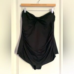 Merona Black Women's One Piece Swimsuit